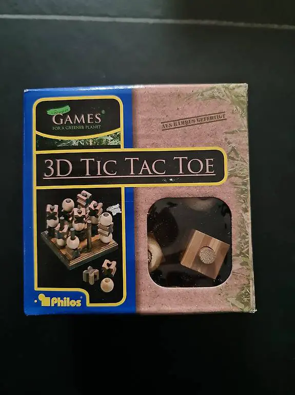 3 D TicTac Tor aus Bambus neuwertig
