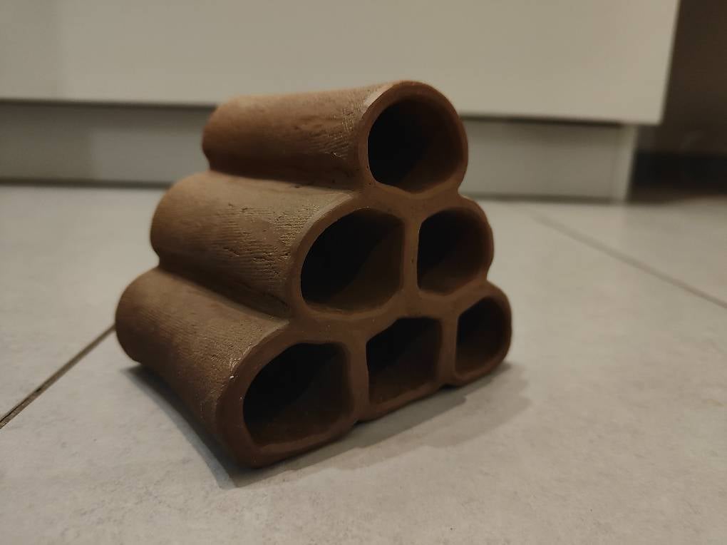 Garnelen Häuschen Tonröhre Röhrenpyramide