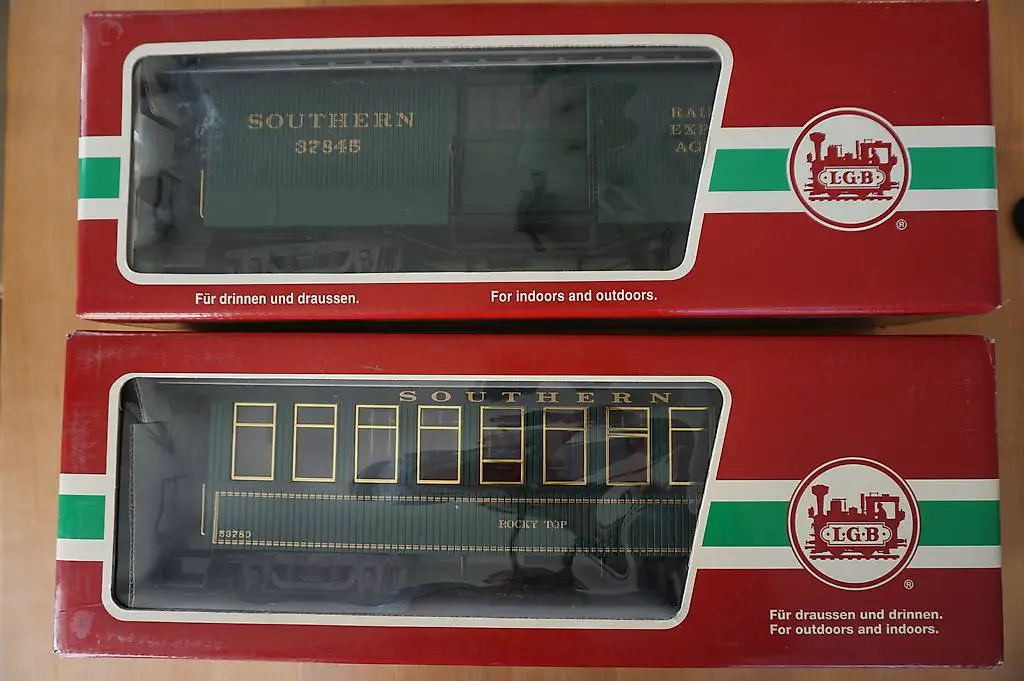 LGB US Personenwagen und Gepäckwagen - BITTE TEXT LESEN