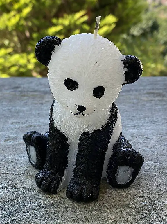 Süsser Kerzen Pandabär