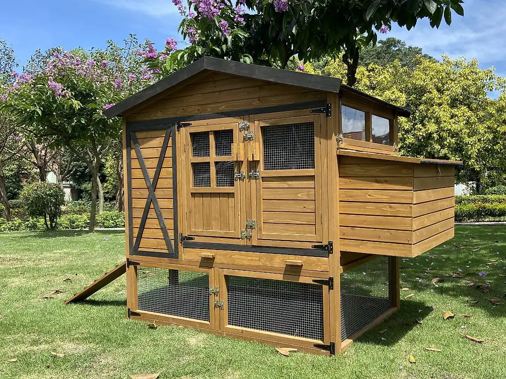 ISOLIERTER XL-Hühnerstall Hasenstall massiv & super praktisc