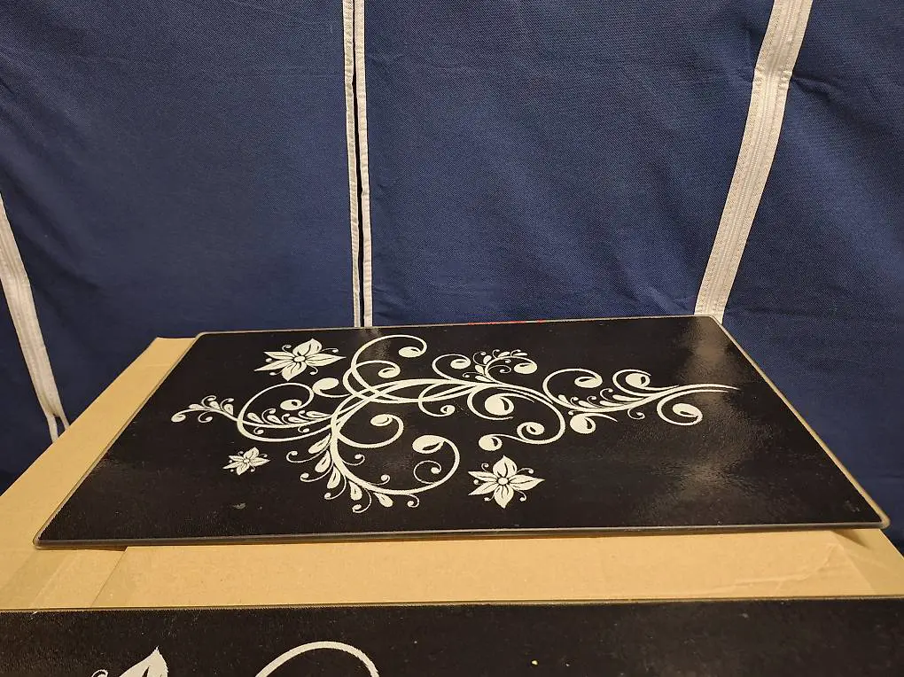 Abdeckplatten, Glas, 2Stk.