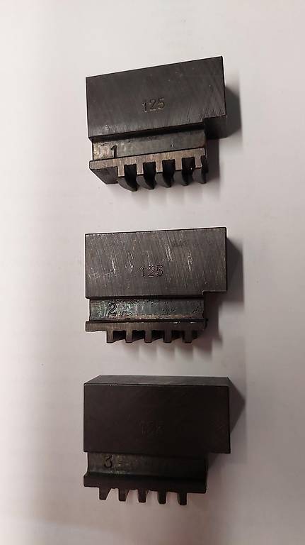 Drehbank Monoblock Baken 3 Stk. zu Futter 125mm