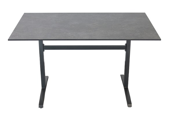 Gartentisch HPL klappbar 130x80 Klapptisch grau von Gardeko