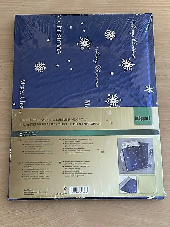 Geschenkverpackung mit Luftpolster