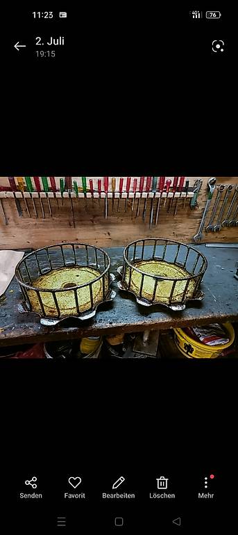 Gitterräder für Motormäher