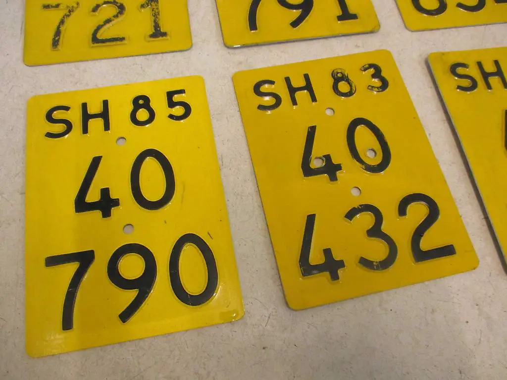 Mofa-Schild Metallblech Schaffhausen SH 82 Ciao Sachs Puch