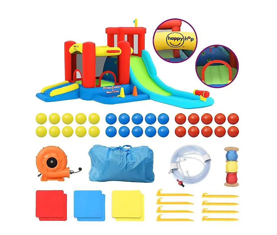 Hüpfburg mit Rutsche und Planschbecken 330x441x233 cm