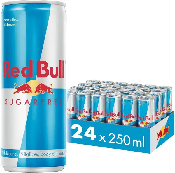 Red Bull Sugarfree Energy Drink, 12 Fl. Oz., 24 Cans/Carton