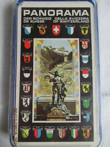  Spielkarten, Quartett, PANORAMA Der Schweiz