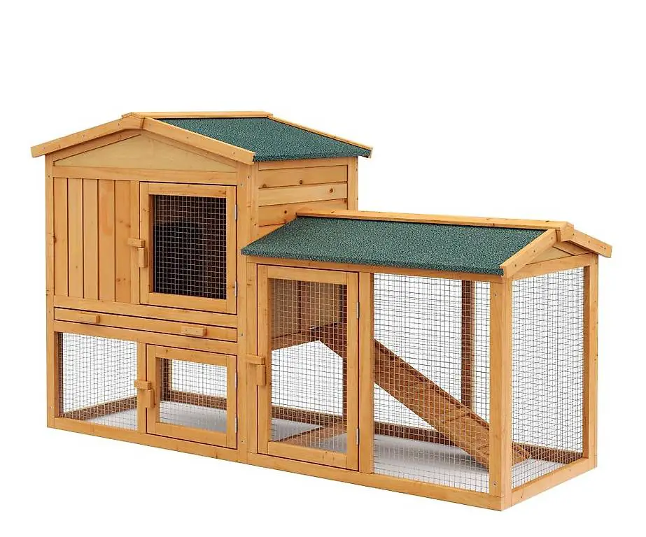 Kaninchenstall HAZEL 147 x 53 x 86 cm