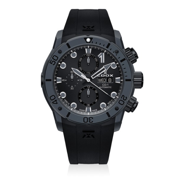 Edox CO-1 Carbon Chronograph Automatic Herrenuhr (Fabrikneu)