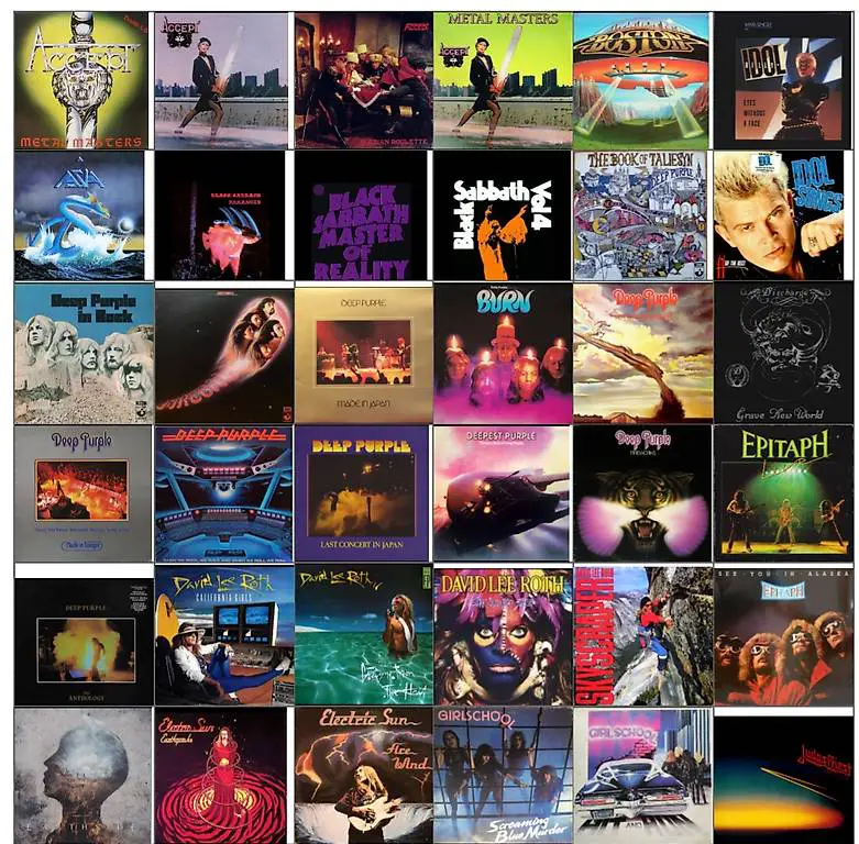 Vinili Vari, Metal, Hard Rock