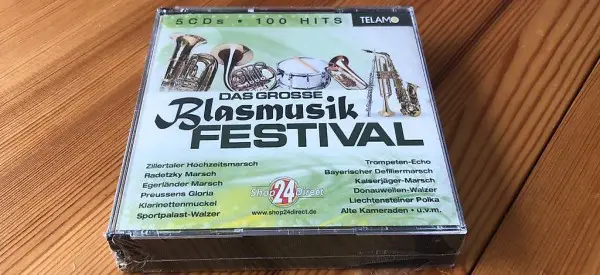 CD Box 5 CD Blasmusik Festival neu versiegelt 100 Hits
