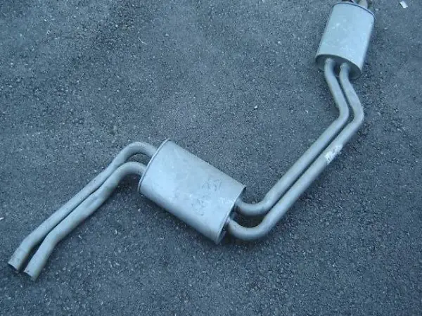 Auspuff mitte Doppeltopf BMW 728 730 733 E23 Oldtimer