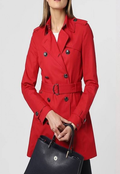 roter Trenchcoat Gr 38 vom H&M
