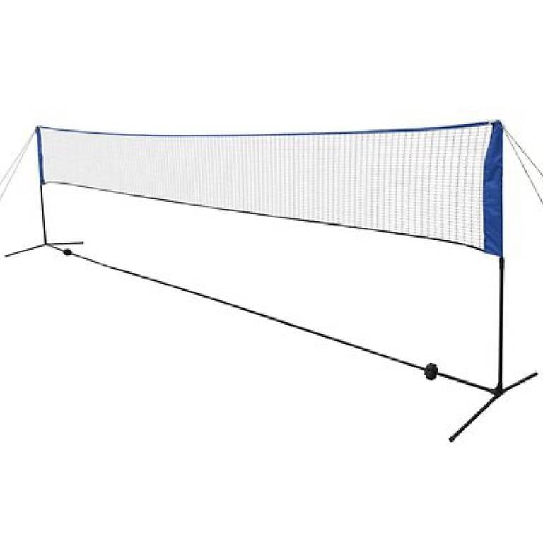 Badmintonnetz mit Federbällen 600x155 cm 846888