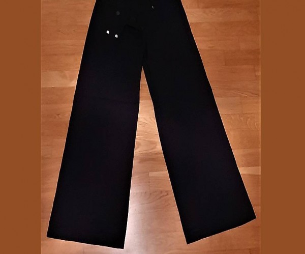 H&M | elegante lange & breite Nadelstreifen Hose Gr. 40