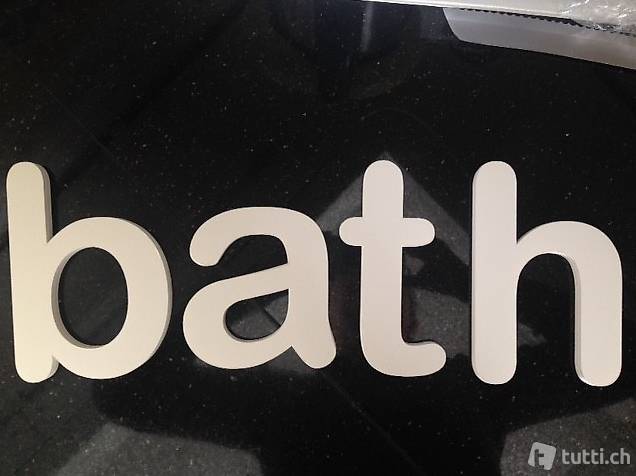 Dekoration aus Buchstaben