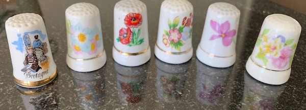 Porzellan Fingerhüte / Fingerhut