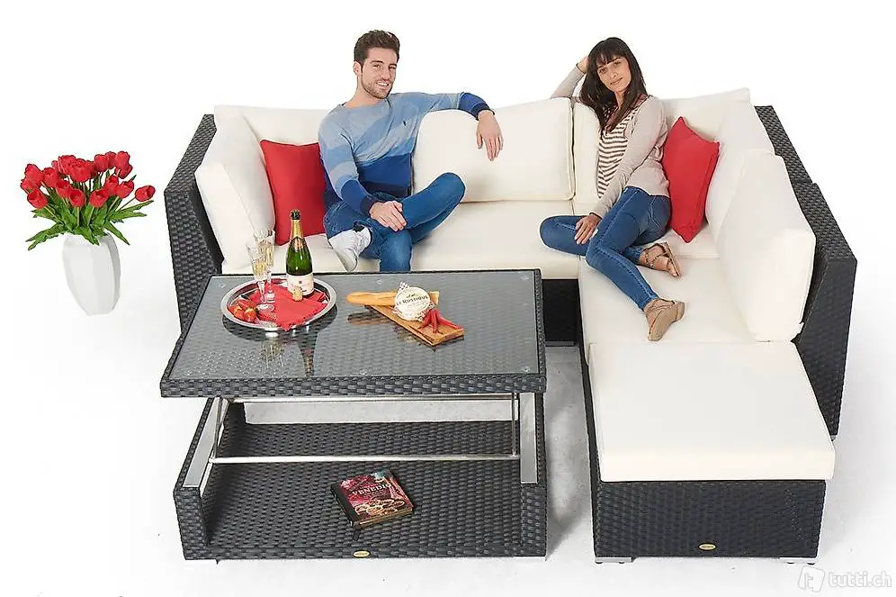  Hochwertige Rattan Lounge