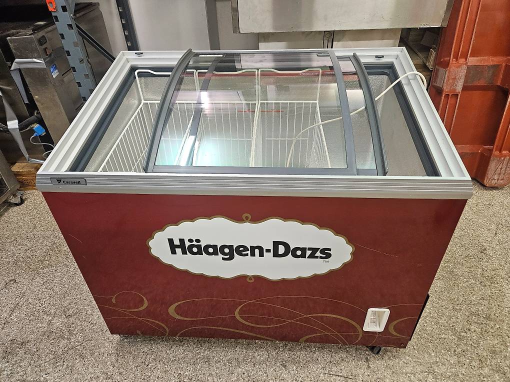 Tiefkühltruhe mit Glasschiebedeckel