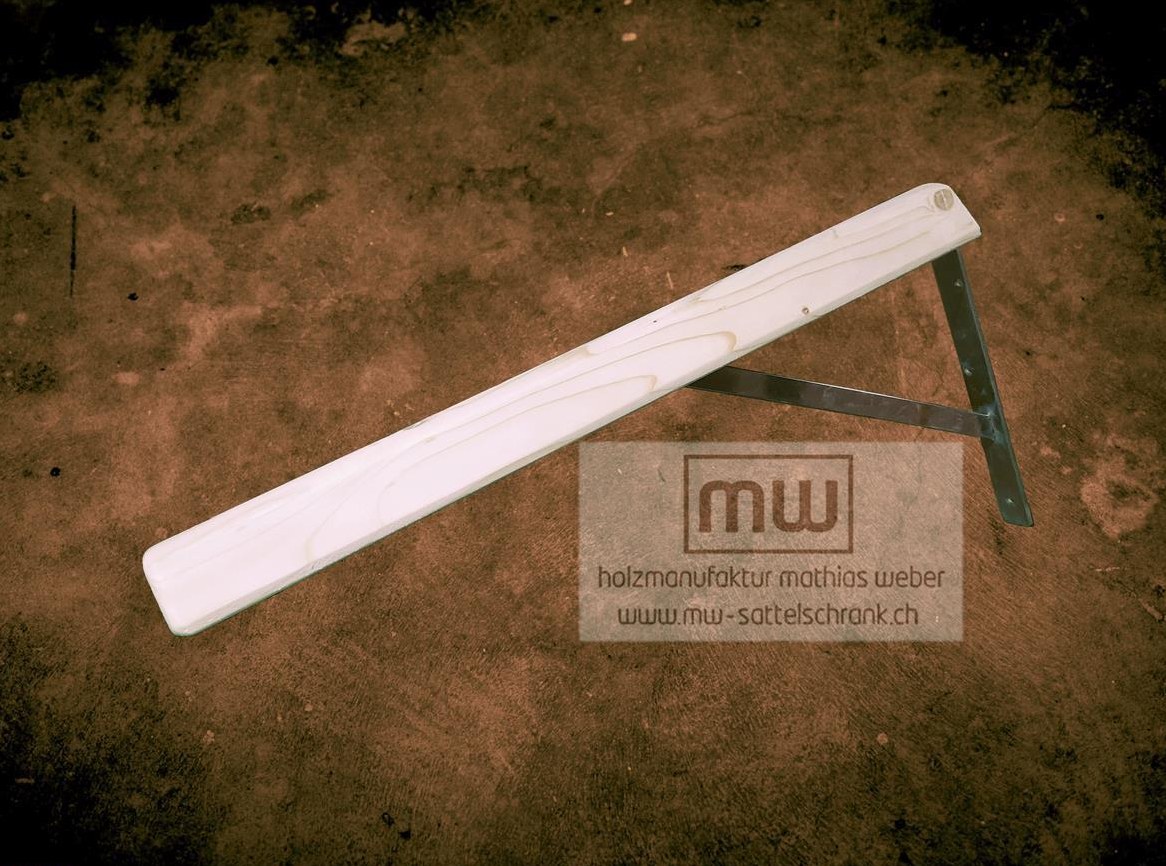 Sattelhalter "Standard" aus Holz mit Stahlkonsole