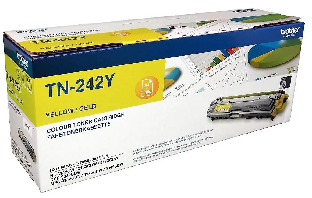 Brother HL-3142CW, MFC-9342CDW yellow Toner, TN-242Y