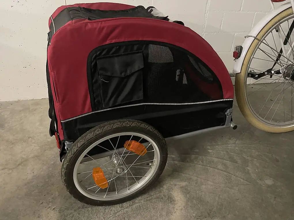 Fahrradanhänger für Hunde Gr.M - Trixie + Bausatz Buggy