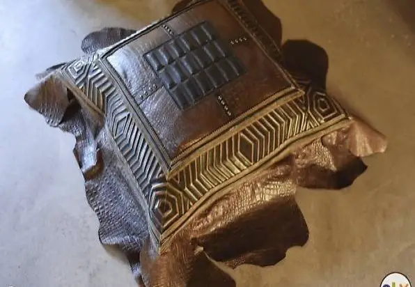 Designer Sitz Lederkissen NEU