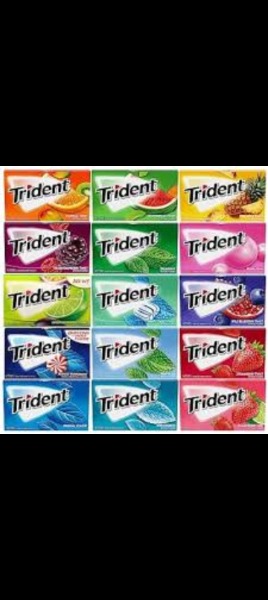 3 kg Trident kaugummi 7 Streifen Portion