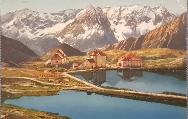 Ansichtskarte St. Gottardo - Gotthardhospiz - sehr alt