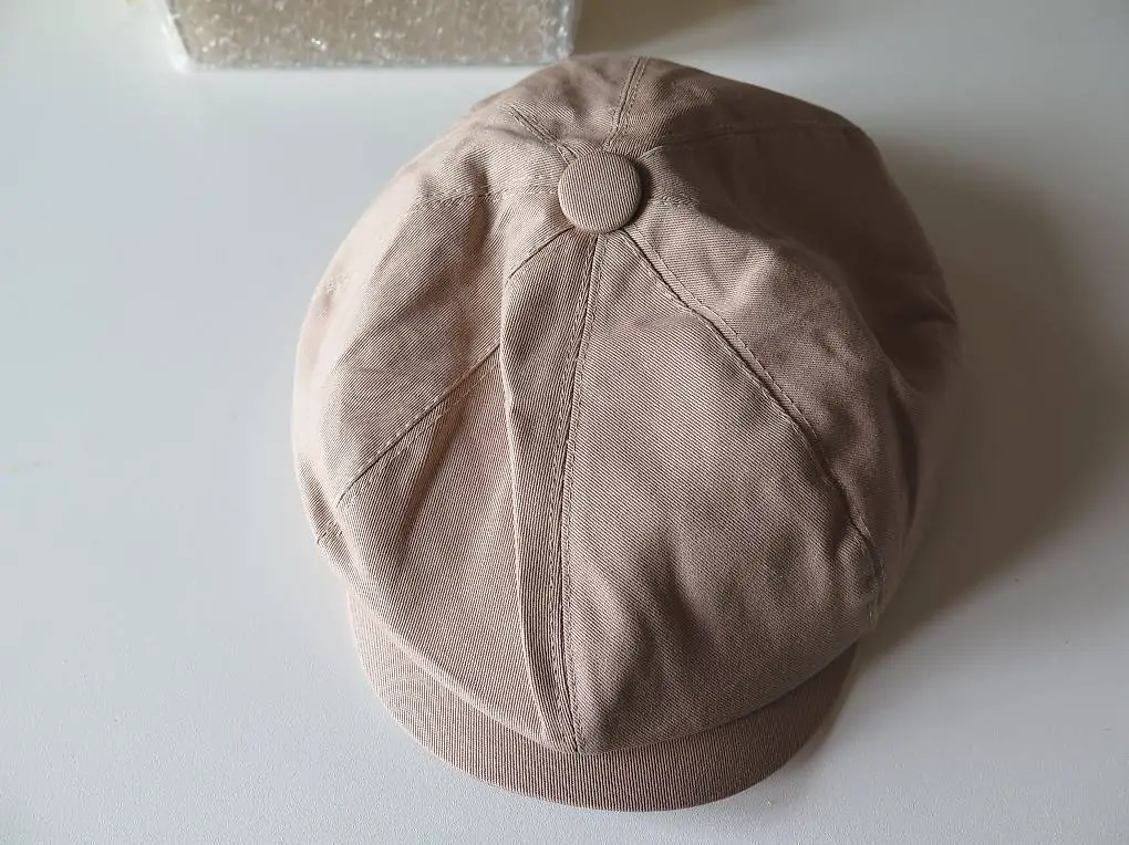Schirmmütze "bakerboy"/beige/1 size/100% Baumwolle/ NEU