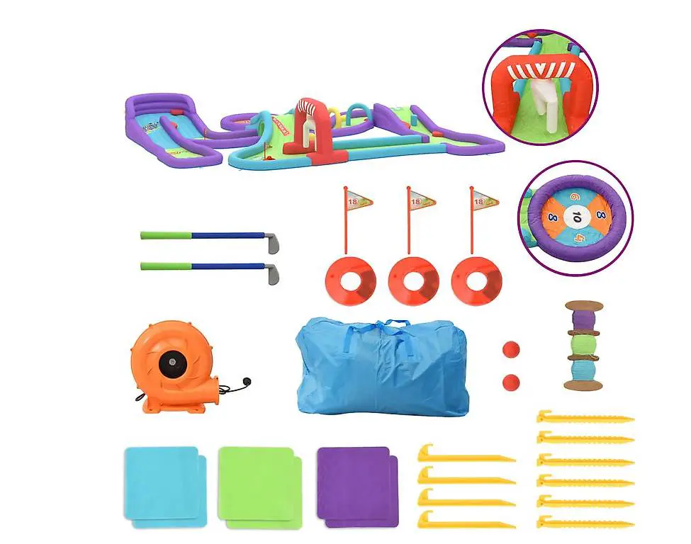 Minigolf Aufblasbar 370x303x64 cm