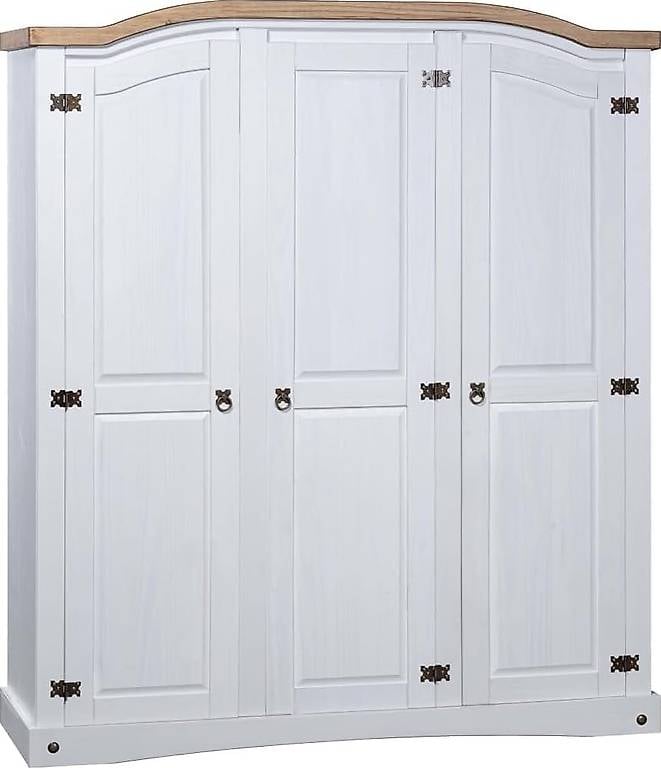 KOIECETA Kiefer Kleiderschrank Mexiko-Stil Corona Garderoben