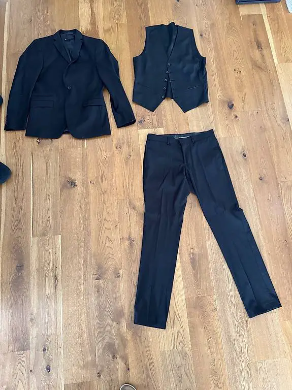 Anzug schwarz von WE 3-Teilig 46/48