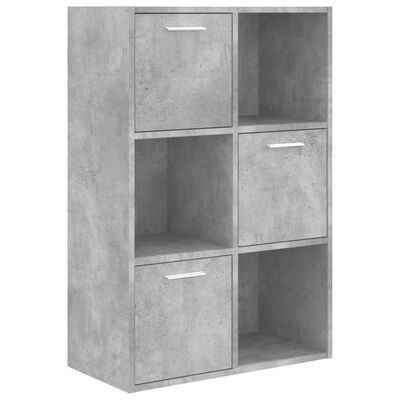  vidaXL Lagerschrank Betongrau 60x29,5x90 cm Holzwerkstoff