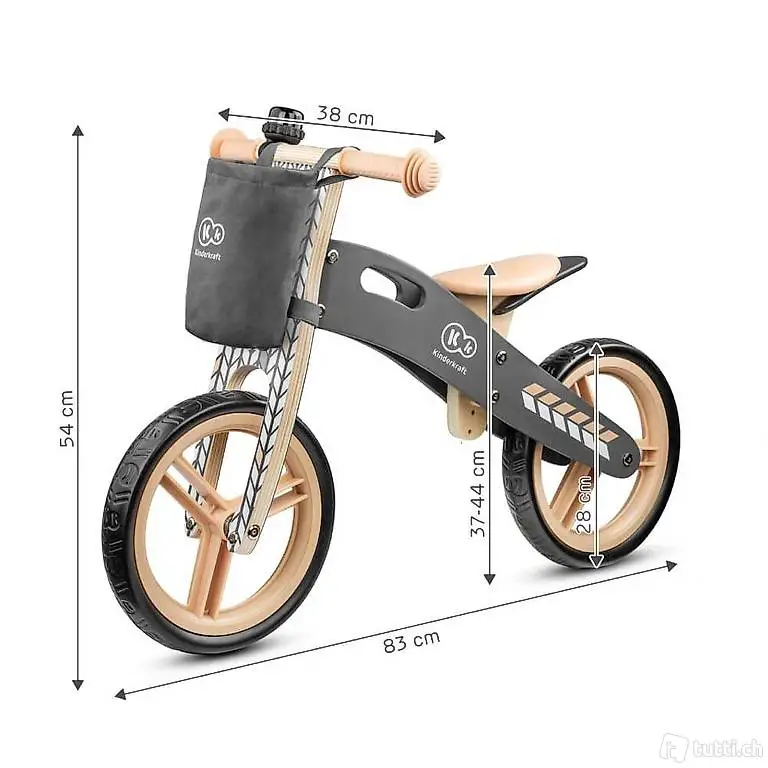  Holz Laufrad Kinderkraft für Kinder Modell Runner Nature