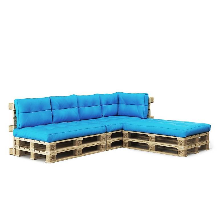 Palettenlounge TENERO inkl. Kissen türkis