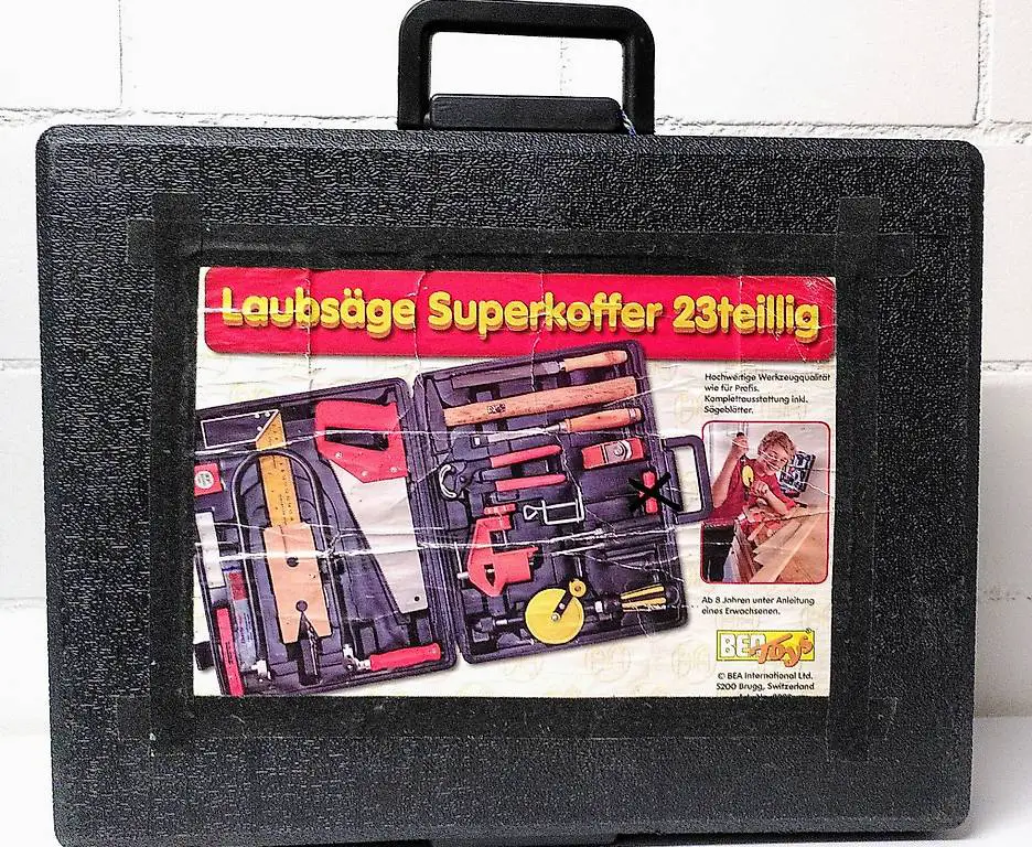 Kinder-Laubsägekoffer Profi mit echtem Werkzeug 22tlg.