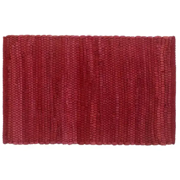 Tischsets 6 Stk. Chindi Uni Weinrot 30 x 45 cm Baumwolle