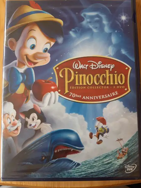 DVD Pinocchio, célèbre pantin en bois
