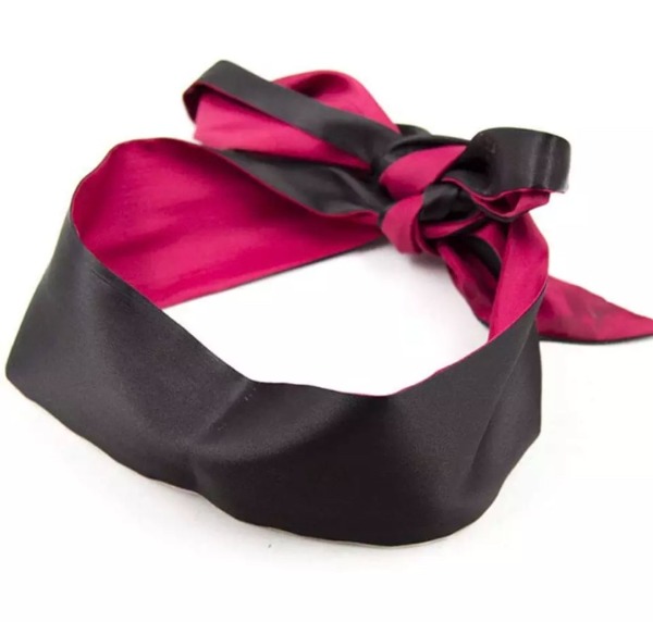 Augenbinde Rot/Schwarz