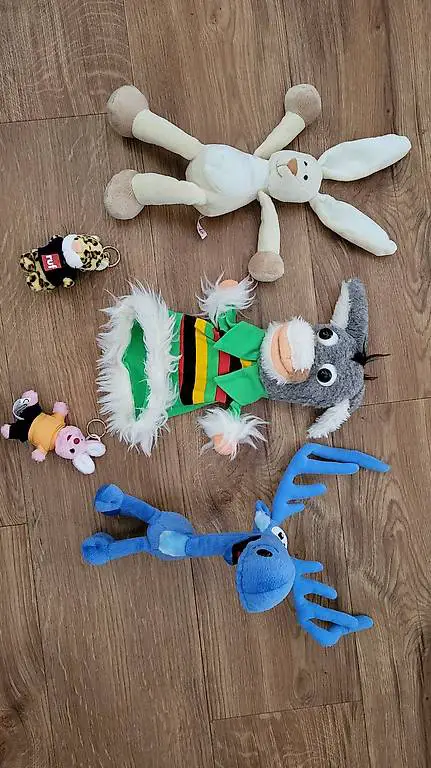 Handpuppe Caroline + diverse Plüschtiere