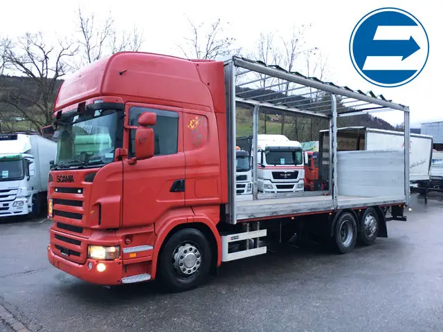 scania, r470 lb mit hb, plane fehlt, analoger t., brücke-verdeck