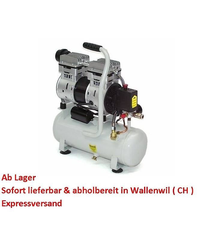 Druckluftkompressor 750W 9L Ölfrei LEISELÄUFER