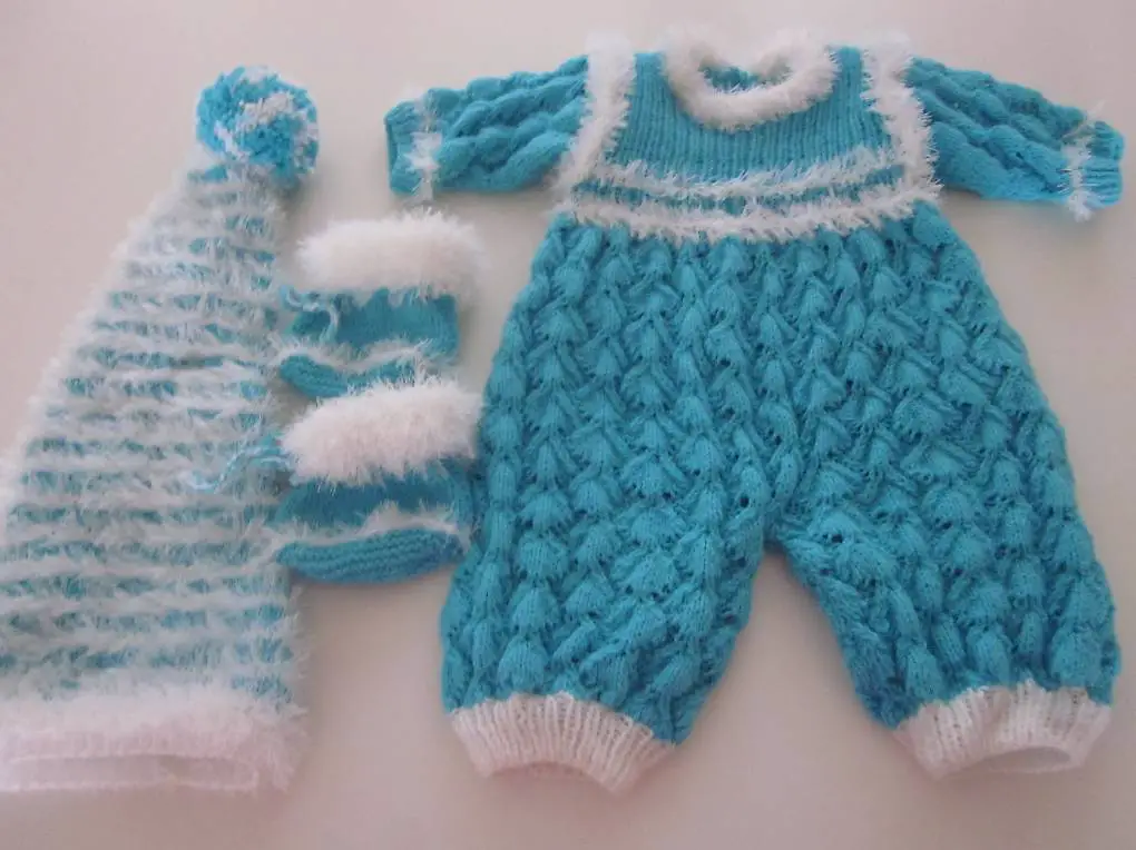 Puppenkleid für Rebornbaby 3teilig