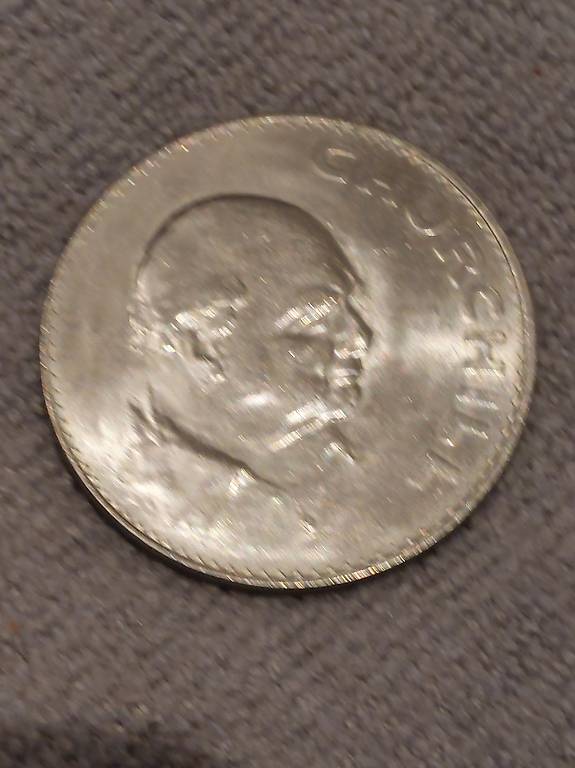 Gedenkmünze Elisabeth II/ Churchill Jg 1965
