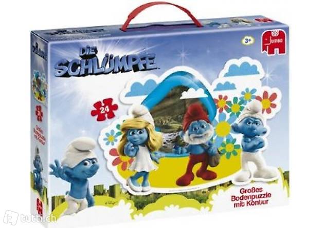 Die Schlümpfe - Grosses Bodenpuzzle mit Kontur 72 x 50 cm