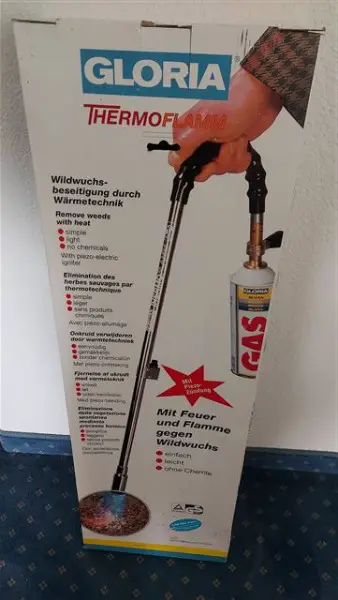 Unkrautbeseitigung mit Gaskartusche/Unkrautvertilger